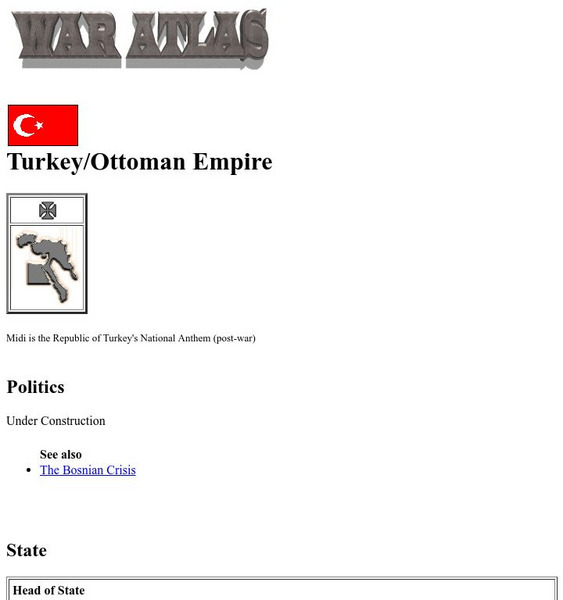 Worldwar1.com: Trenches on the Web: War Atlas: Turkey/ottoman Empire Handout Worldwar1.com: Trenches on the Web: War Atlas: Turkey/ottoman Empire Handout