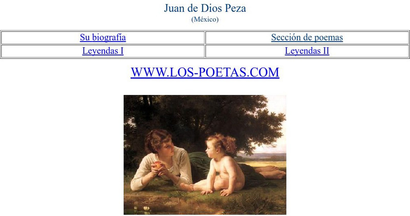 Los Poetas: Juan De Dios Peza Website Los Poetas: Juan De Dios Peza Website
