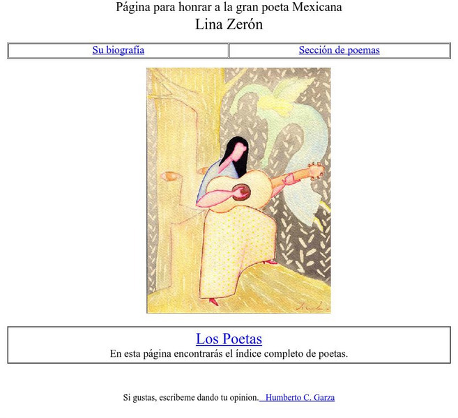 Los Poetas: Lina Zeron Website Los Poetas: Lina Zeron Website