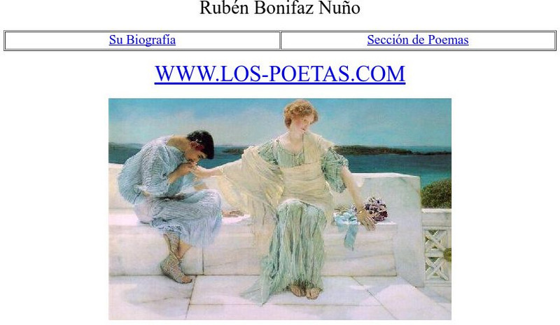 Los Poetas: Ruben Bonifaz Nuno Website
