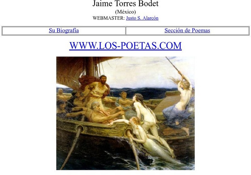 Los Poetas: Jaime Torres Bodet Website
