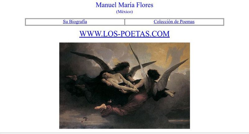 Los Poetas: Manuel Maria Flores Website