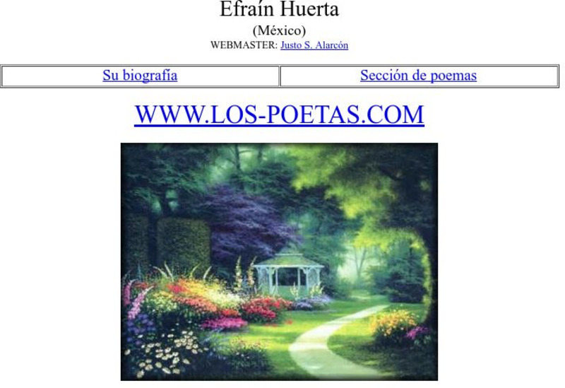 Los Poetas: Efrain Huerta Website