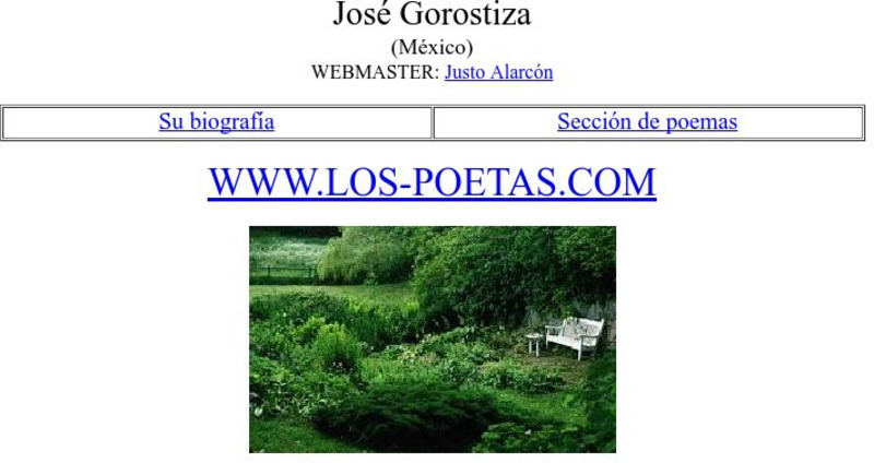 Los Poetas: Jose Gorostiza Website