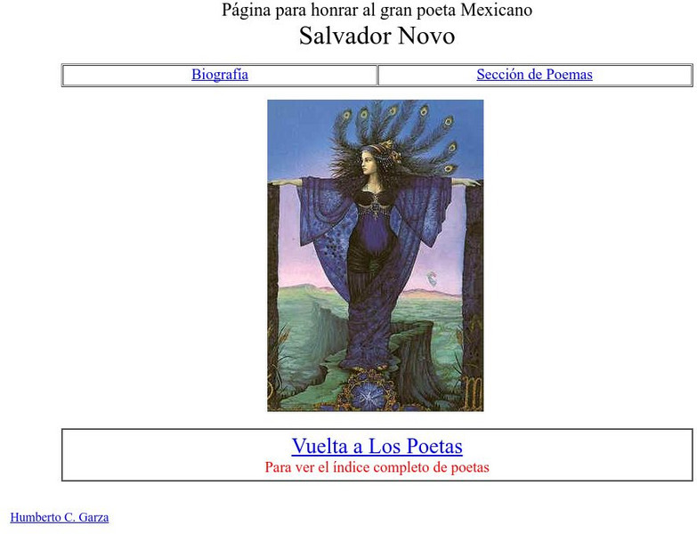 Los Poetas: Salvador Novo Website