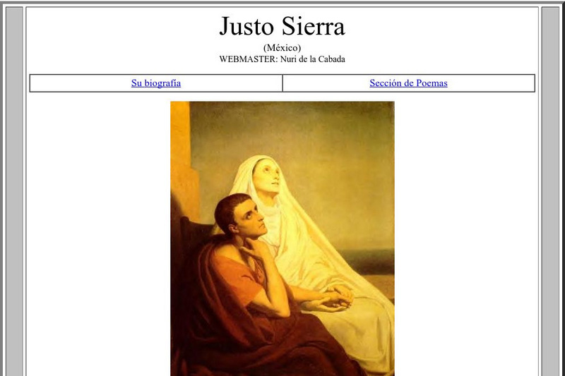 Los Poetas: Justo Sierra Website
