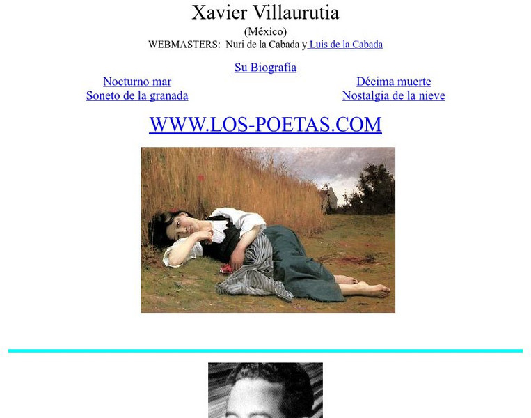 Los Poetas: Xavier Villaurutia Website