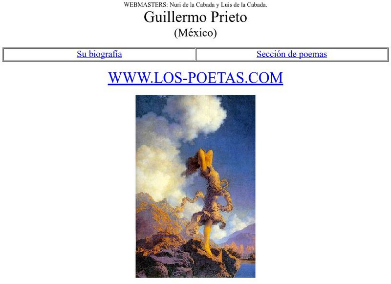 Los Poetas: Guillermo Prieto Website