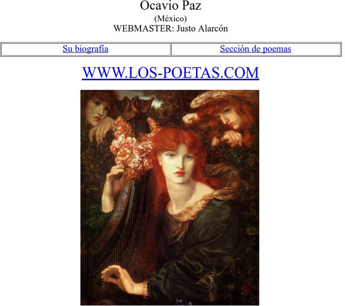 Los Poetas: Octavio Paz Website Los Poetas: Octavio Paz Website