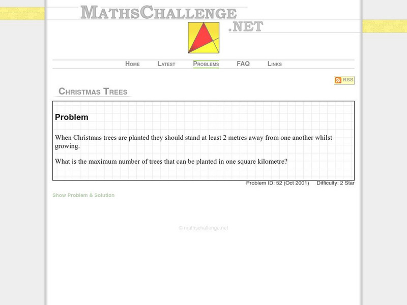 Maths challenge.net: Christmas Trees Activity Maths challenge.net: Christmas Trees Activity