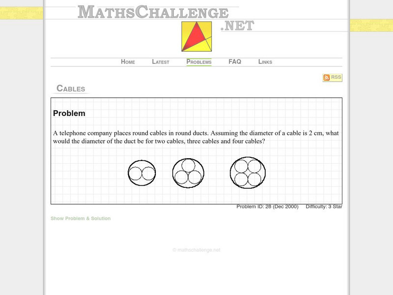 Maths challenge.net: Cables Activity Maths challenge.net: Cables Activity