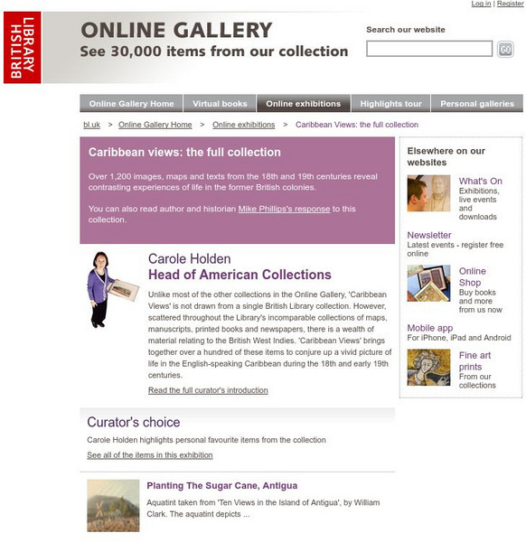 British Library: Caribbean Views Website British Library: Caribbean Views Website