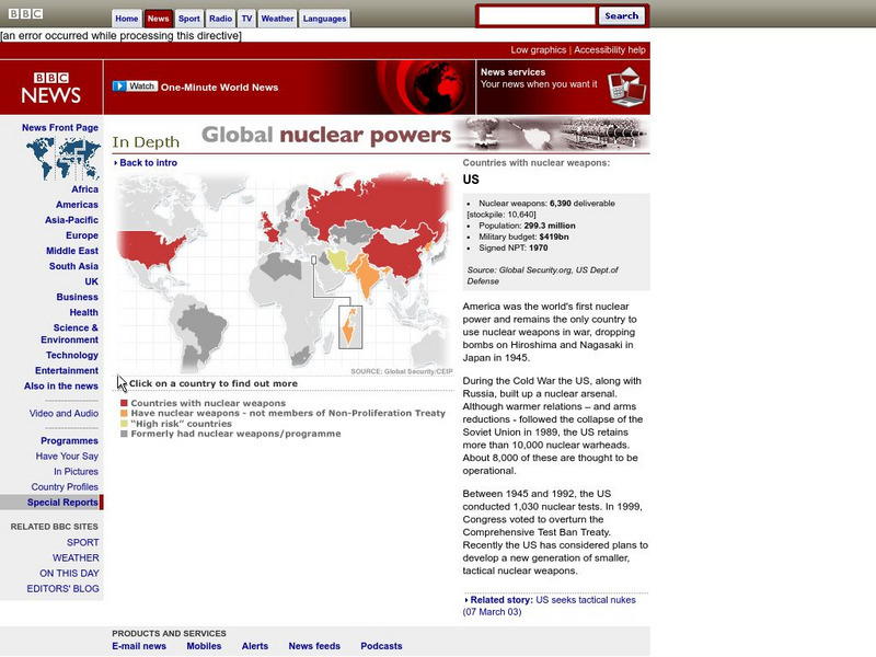 Bbc: Global Nuclear Powers Interactive Bbc: Global Nuclear Powers Interactive