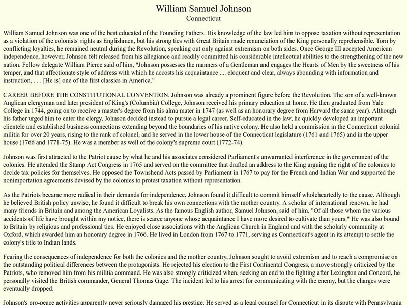 U.s. Army Center of Military History: William Samuel Johnson eBook U.s. Army Center of Military History: William Samuel Johnson eBook