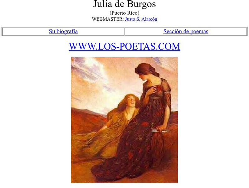 Los Poetas: Julia De Burgos Website
