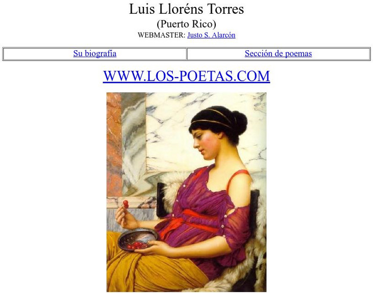Los Poetas: Luis Llorens Torres Website Los Poetas: Luis Llorens Torres Website