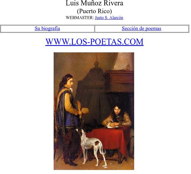 Los Poetas: Luis Munoz Rivera Website Los Poetas: Luis Munoz Rivera Website