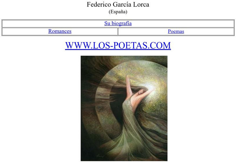 Los Poetas: Federico Garcia Lorca Website