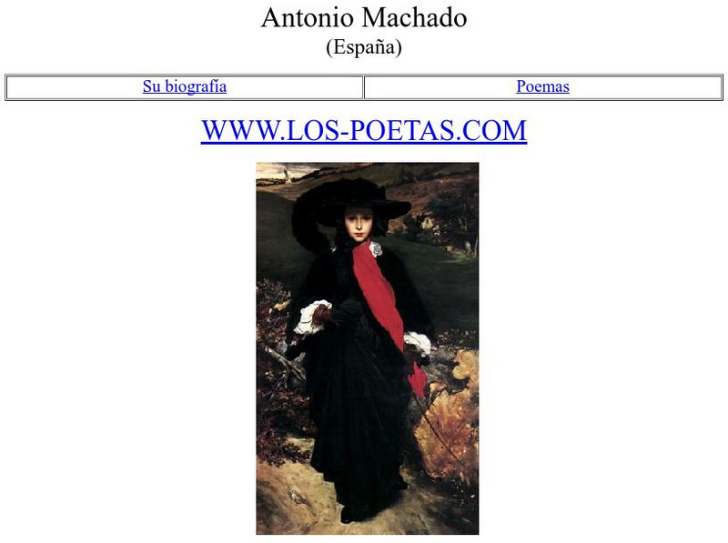 Los Poetas: Antonio Machado Website
