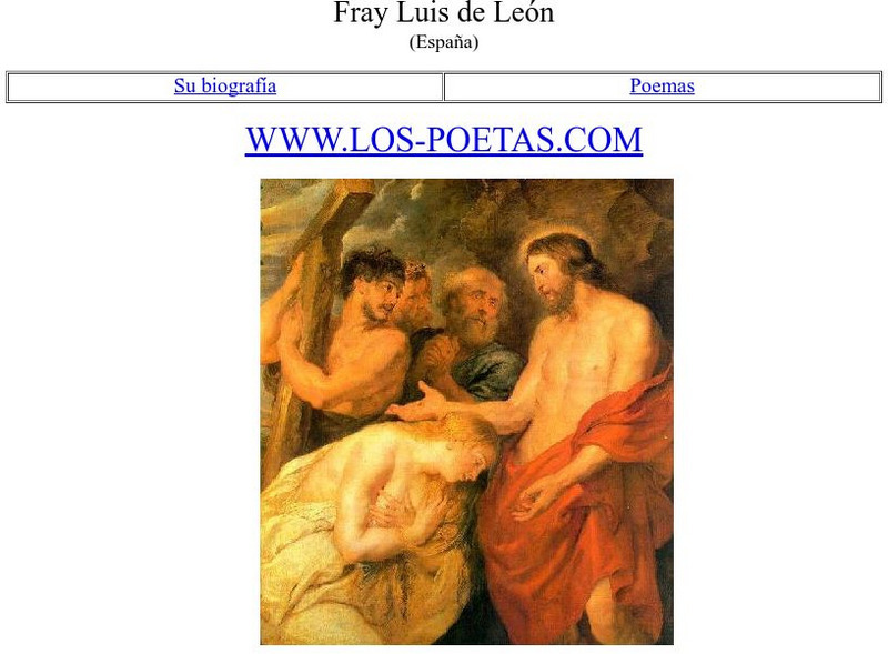 Los Poetas: Fray Luis De Leon Website