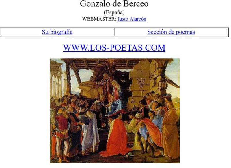 Los Poetas: Gonzalo De Berceo Website