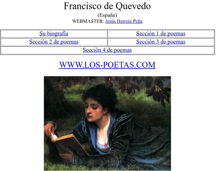 Los Poetas: Francisco De Quevedo Website