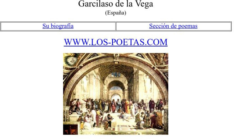 Los Poetas: Garcilaso De La Vega Website