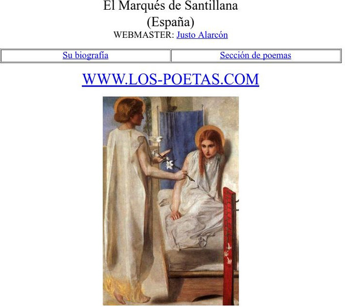 Los Poetas: El Marques De Santillana Website