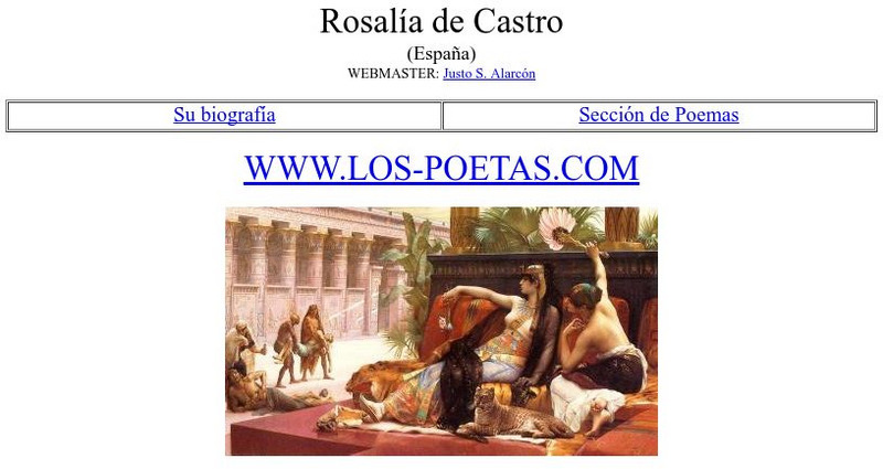 Los Poetas: Rosalia De Castro Website