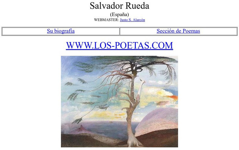 Los Poetas: Salvador Rueda Website