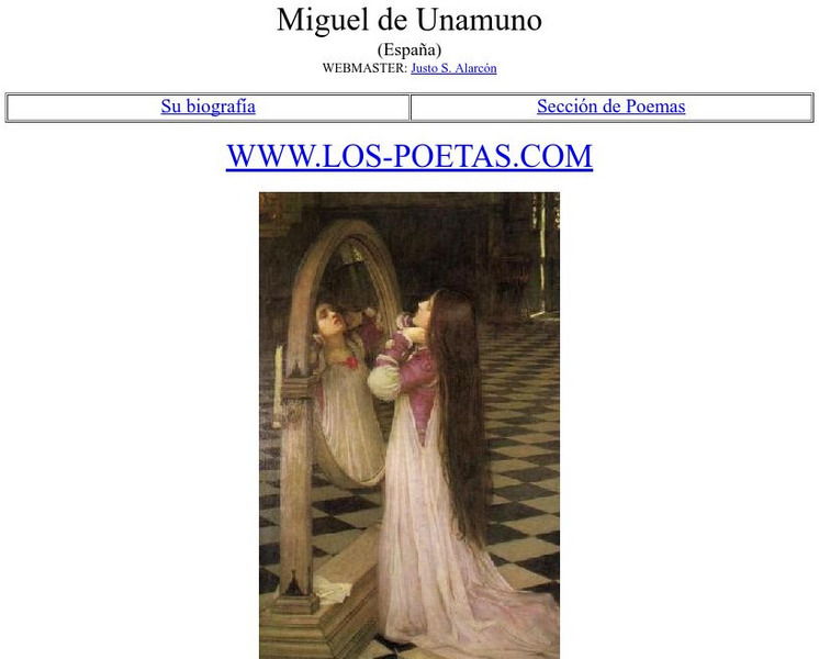 Los Poetas: Miguel De Unamuno Website