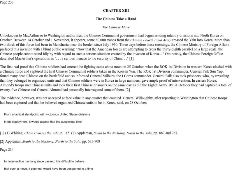 U.s. Army Center of Military History: Chapter Xiii: The Chinese Take a Hand eBook U.s. Army Center of Military History: Chapter Xiii: The Chinese Take a Hand eBook