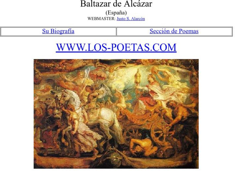 Los Poetas: Baltazar De Alcazar Website Los Poetas: Baltazar De Alcazar Website