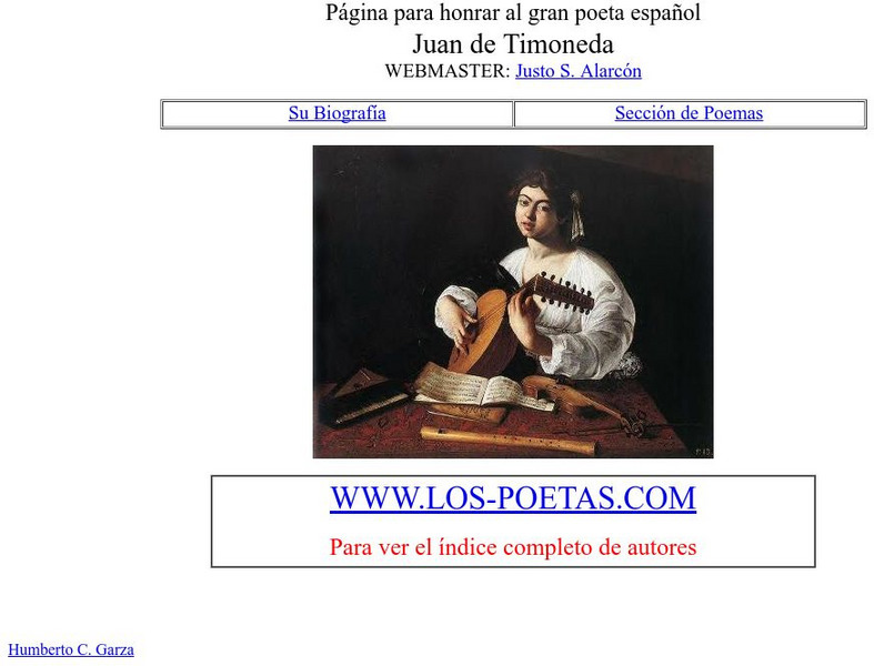 Los Poetas: Juan De Timoneda Website