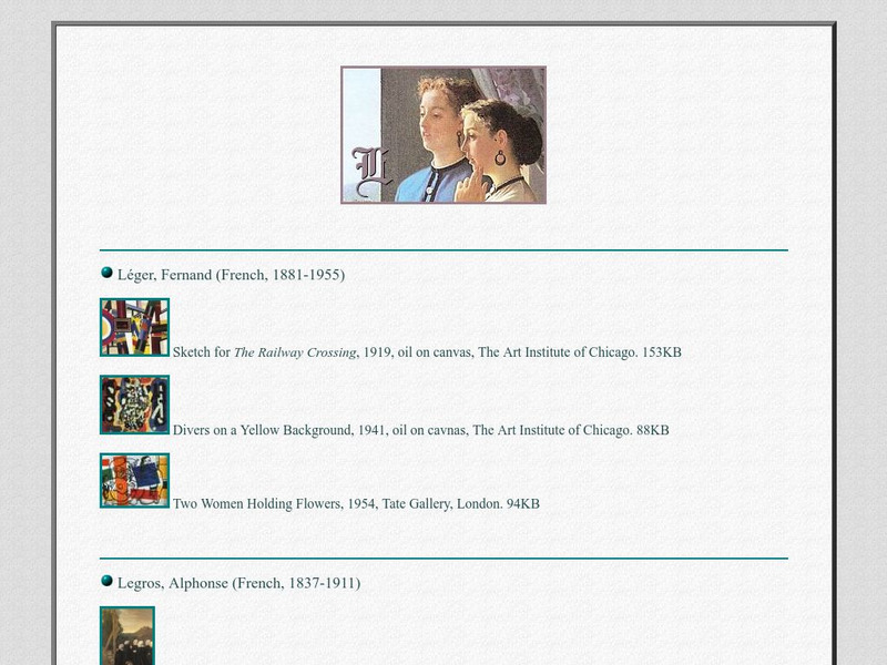 Carol Gerten Fine Arts: Fernand Leger Handout