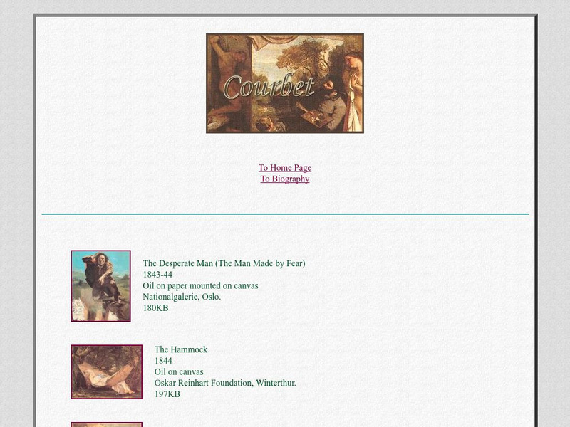 Carol Gerten Fine Arts: Gustave Courbet Handout Carol Gerten Fine Arts: Gustave Courbet Handout