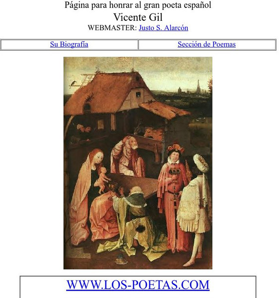 Los Poetas: Vicente Gil Handout