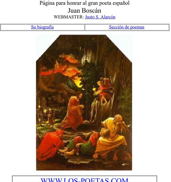 Los Poetas: Juan Boscan Handout