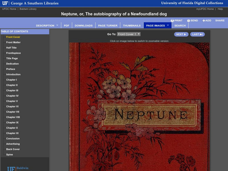 Baldwin Library: Neptune or the Autobiography of a Newfoundland Dog by E Burrows Primary Baldwin Library: Neptune or the Autobiography of a Newfoundland Dog by E Burrows Primary