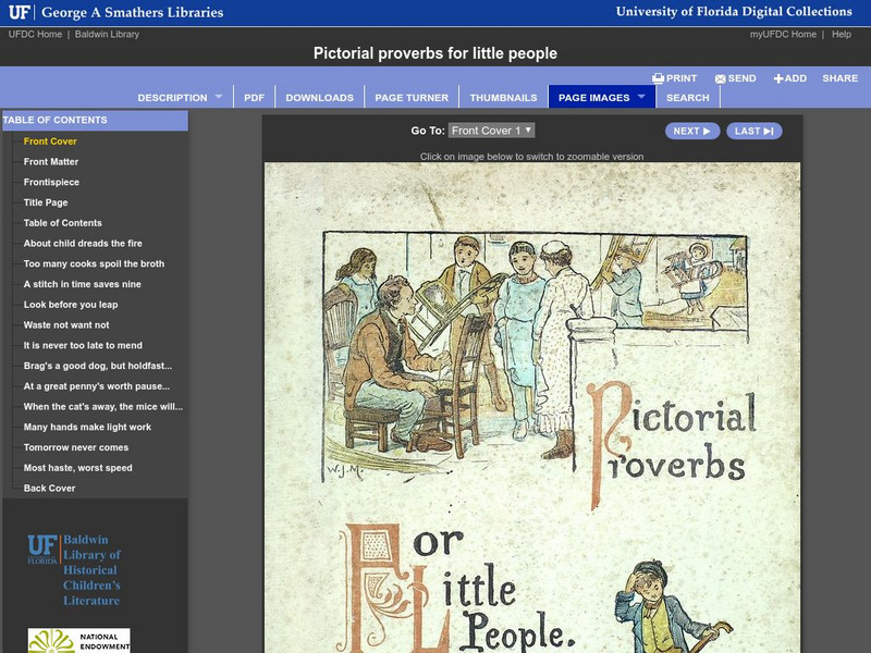 Baldwin Library: Pictorial Proverbs for Little People by Soc Christian Knowledge Primary Baldwin Library: Pictorial Proverbs for Little People by Soc Christian Knowledge Primary