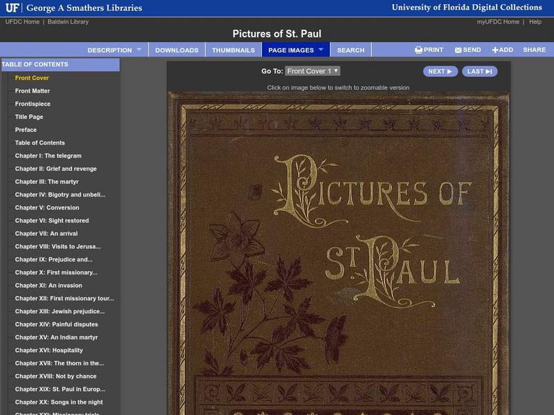 Baldwin Library: Pictures of St. Paul Drawn in an English Home by A. L. O. E. Primary