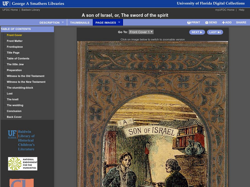 Baldwin Library: A Son of Israel, Or, the Sword of the Spirit by A. L. O. E. Primary Baldwin Library: A Son of Israel, Or, the Sword of the Spirit by A. L. O. E. Primary