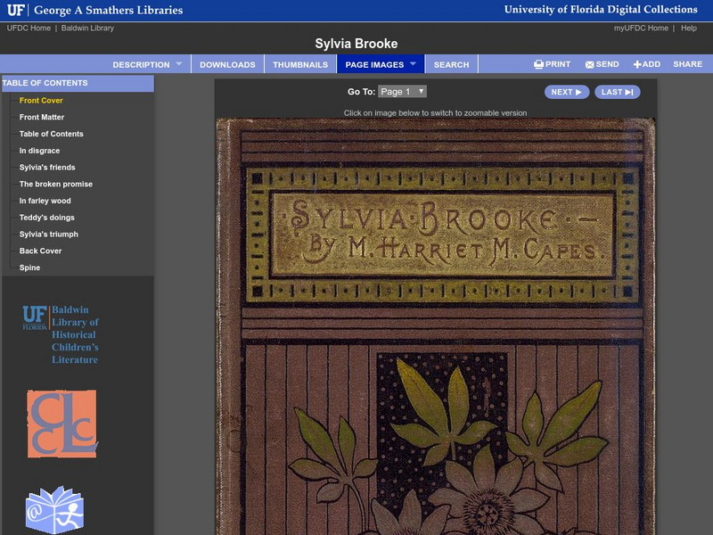 Baldwin Library: Sylvia Brooke by M. Harriet M. Capes Primary