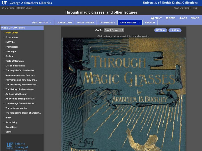 Baldwin Library: Through Magic Gasses and Other Lectures by Arabella Buckley Primary