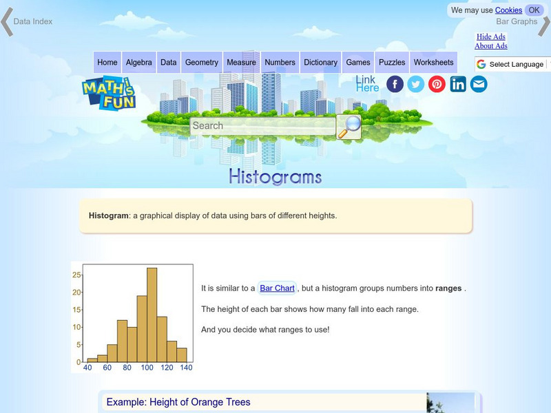 Math Is Fun: Histograms Handout for 4th - 6th Grade | Lesson Planet