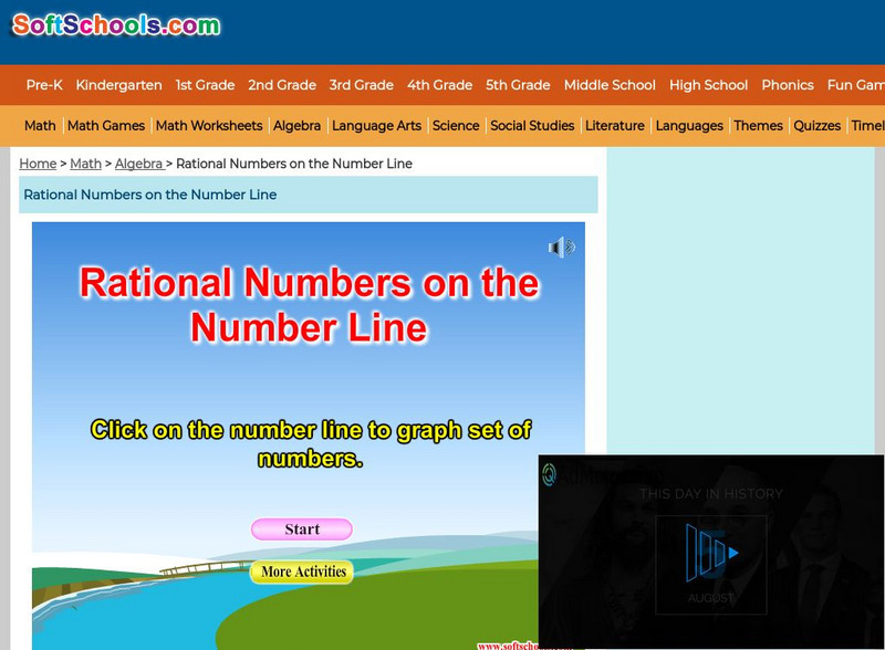 Soft Schools: Rational Numbers on the Number Line Interactive Soft Schools: Rational Numbers on the Number Line Interactive