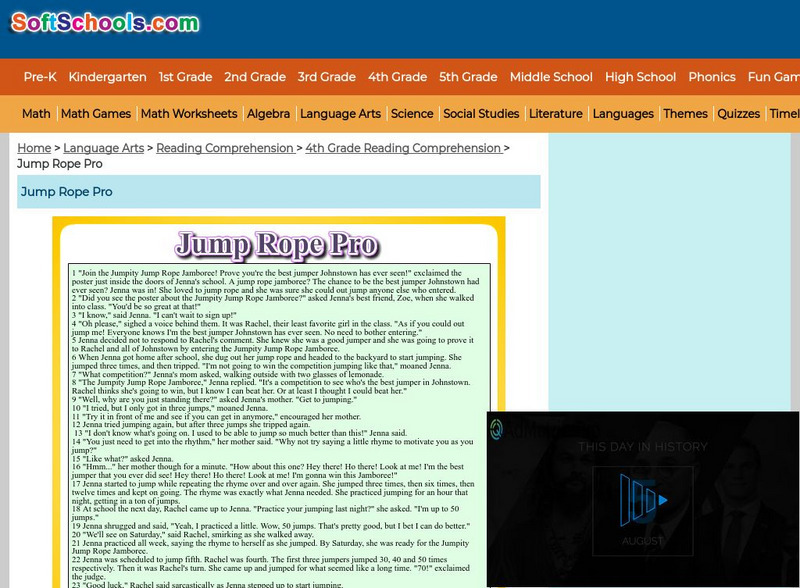 Soft Schools: Jump Rope Competition Interactive Soft Schools: Jump Rope Competition Interactive