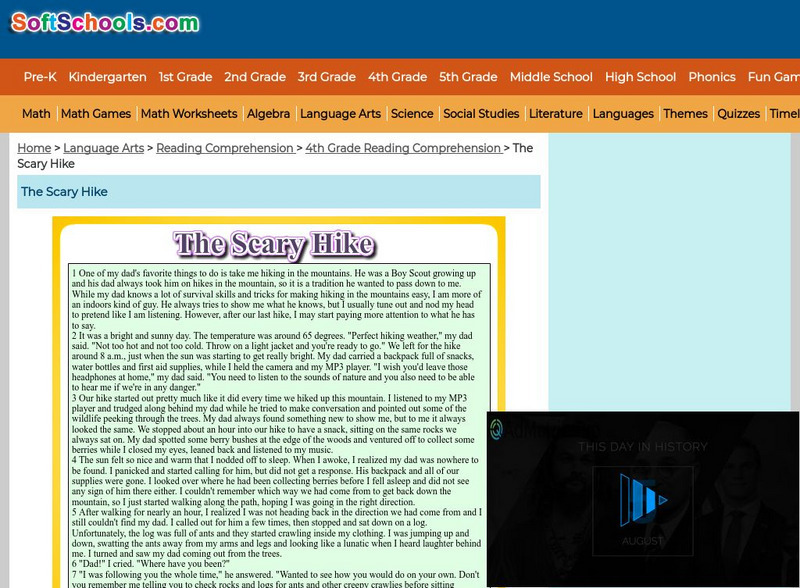 Soft Schools: The Scary Hike Interactive Soft Schools: The Scary Hike Interactive