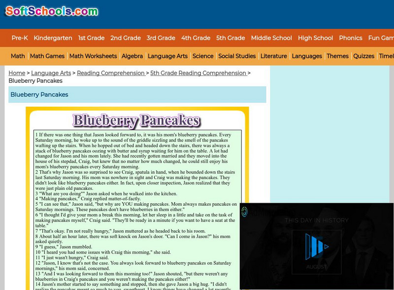 Soft Schools: Blueberry Pancakes Interactive Soft Schools: Blueberry Pancakes Interactive