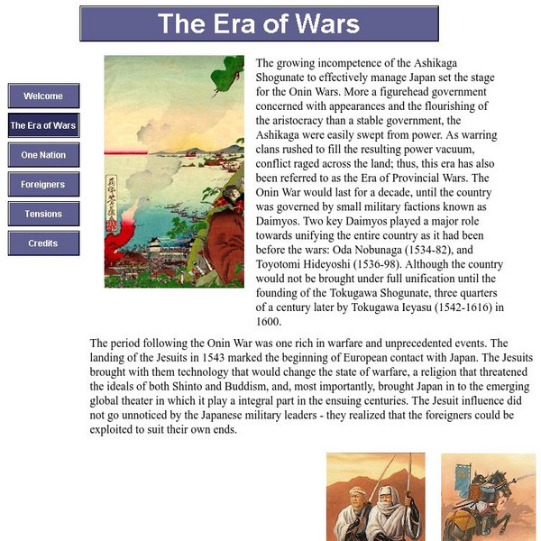 The Era of Wars: Onin War Handout The Era of Wars: Onin War Handout
